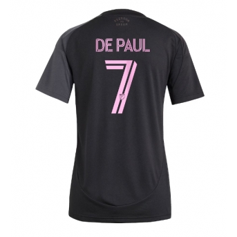 Billige Fotballdrakt Inter Miami Rodrigo De Paul #7 Replika Bortedrakt Dame 2025-26 Kortermet